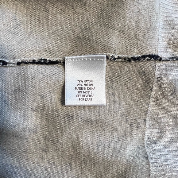 Cato Cream and Black Lace Patterned Cardigan 
Office Casual Classy Feminine - Picture 4 of 4